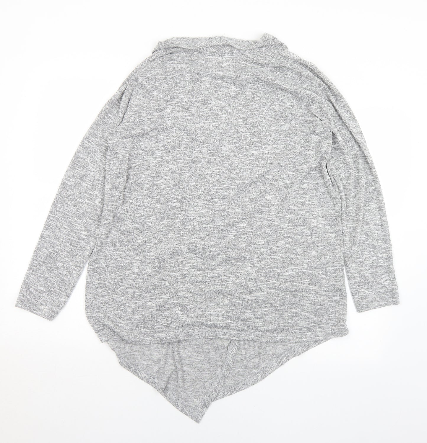 New Look Womens Grey Collared  Polyester Cardigan Jumper Size M