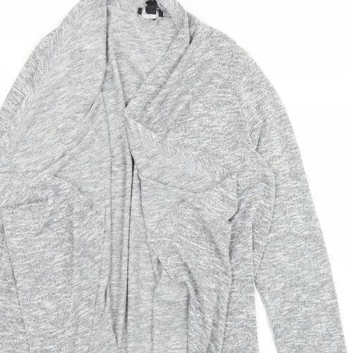 New Look Womens Grey Collared  Polyester Cardigan Jumper Size M