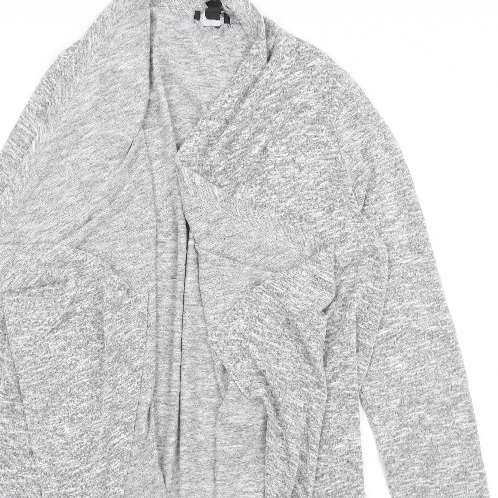 New Look Womens Grey Collared  Polyester Cardigan Jumper Size M