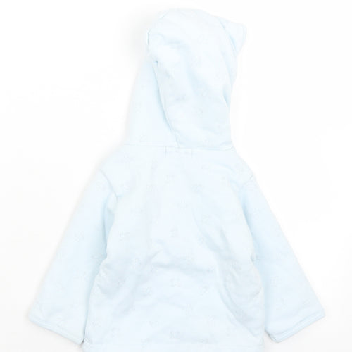 Kris x Kids  Blue Geometric Cotton Cardigan Jumper Size 6-9 Months  Snap - Planes