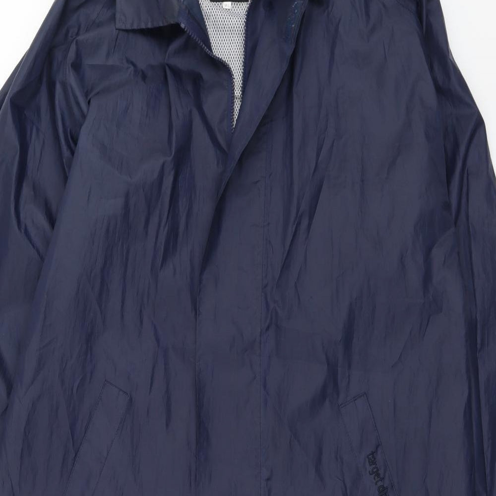 Target Dry Mens Blue   Windbreaker Coat Size M  Zip - Waterproof Coating