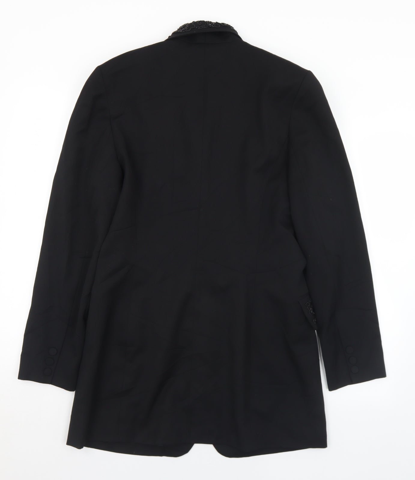 SHE Womens Black   Jacket  Size 10  Button - Bead detail
