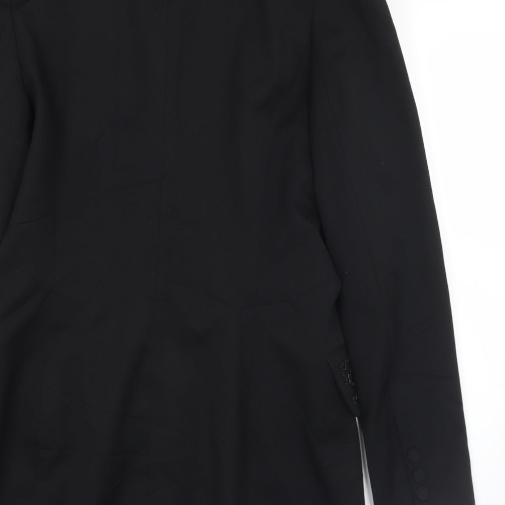 SHE Womens Black   Jacket  Size 10  Button - Bead detail