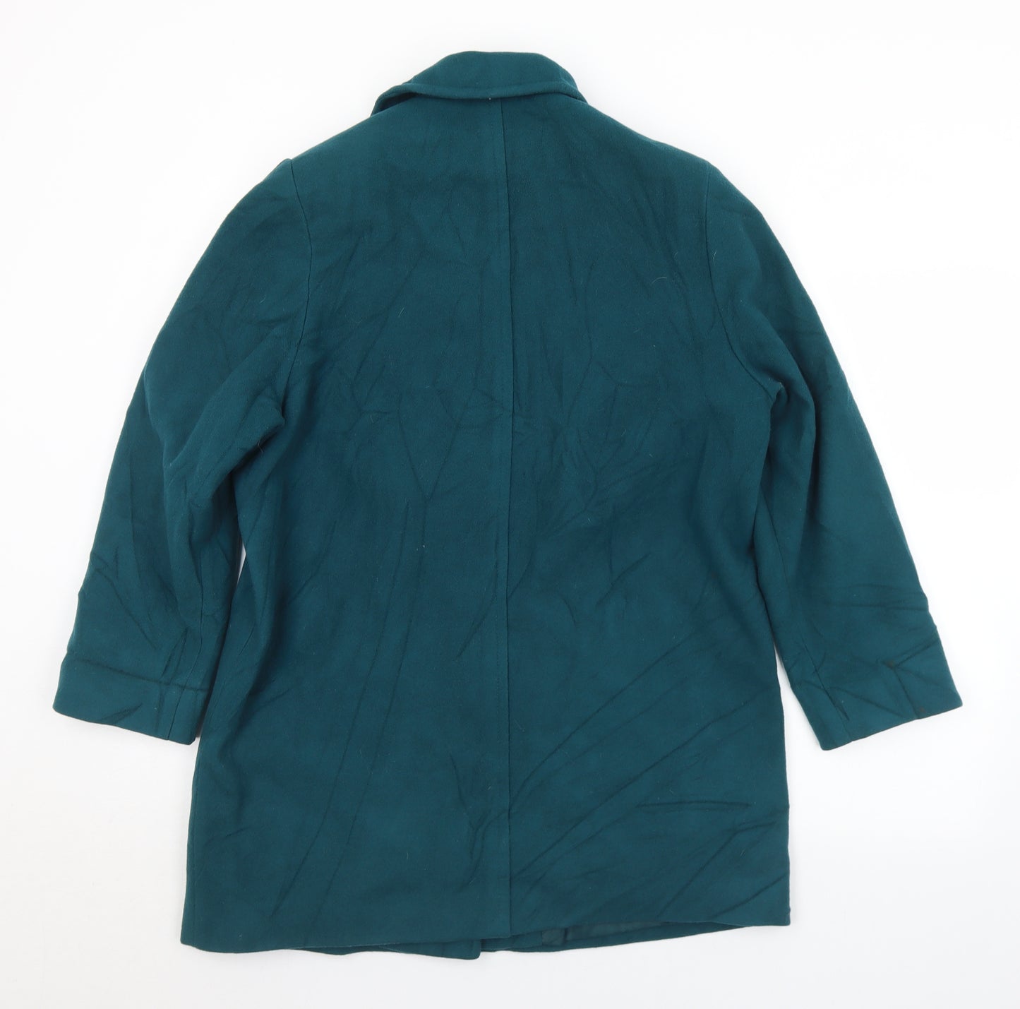 Eastex Womens Green   Pea Coat Coat Size 10  Button