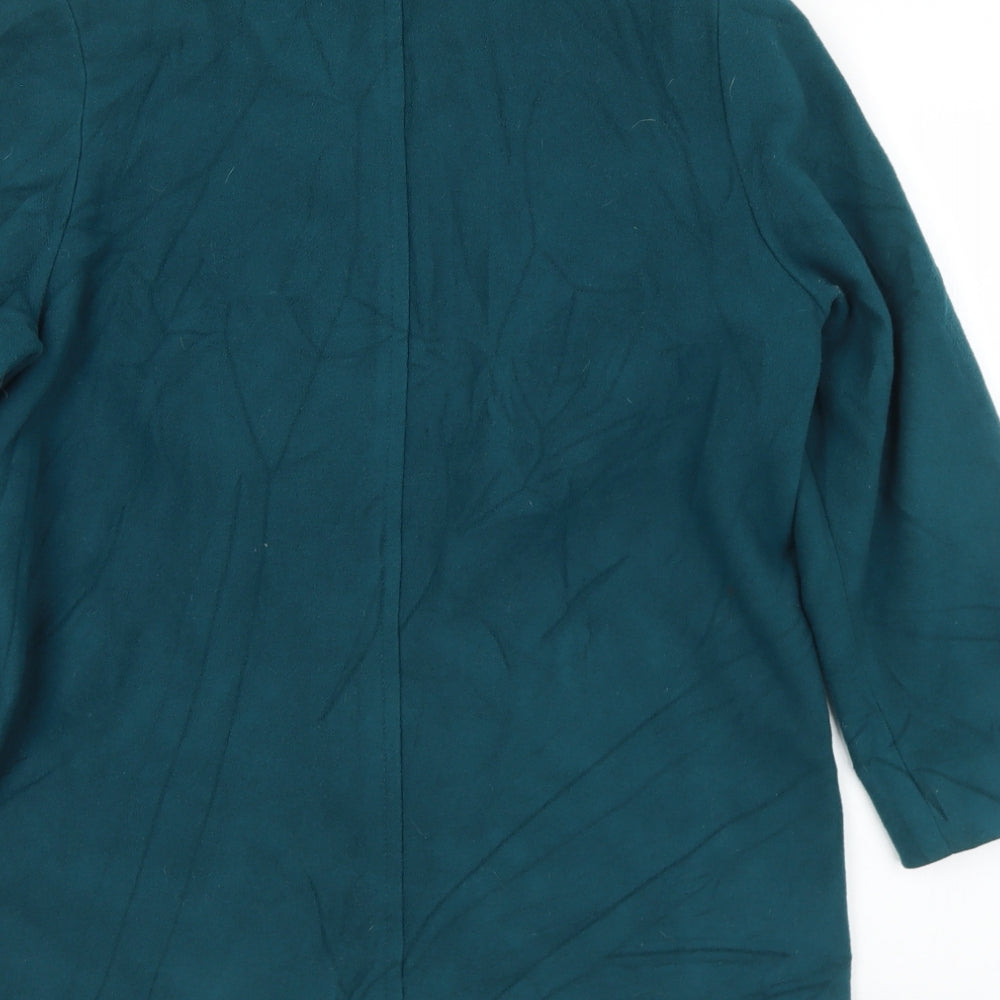 Eastex Womens Green   Pea Coat Coat Size 10  Button
