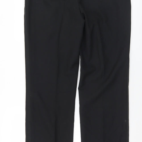 Preworn Mens Black  Polyester Trousers  Size 36 in L33 in Regular Button