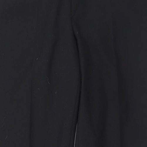 Preworn Mens Black  Polyester Trousers  Size 36 in L33 in Regular Button