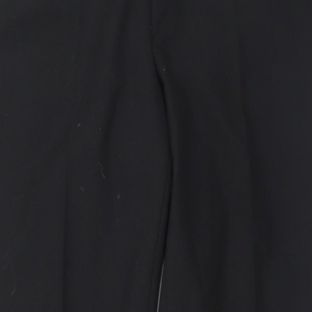 Preworn Mens Black  Polyester Trousers  Size 36 in L33 in Regular Button