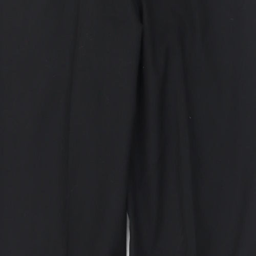 Preworn Mens Black  Polyester Trousers  Size 36 in L33 in Regular Button