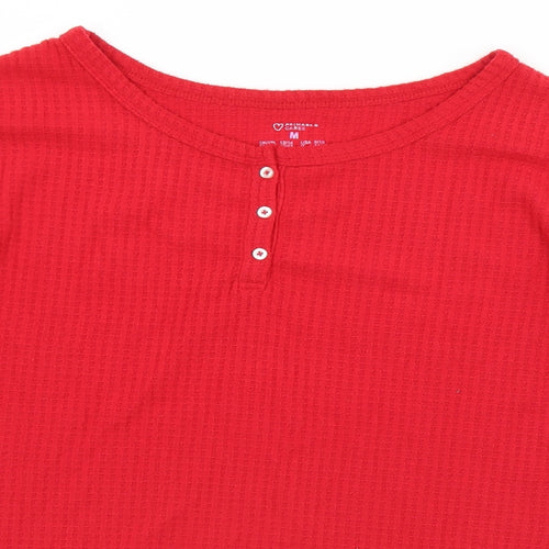 Primark Womens Red Round Neck  Polyester Pullover Jumper Size 12   - 12/14