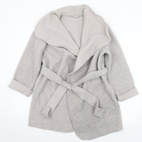 LV Clothing Womens Grey   Jacket Coatigan Size M  Tie