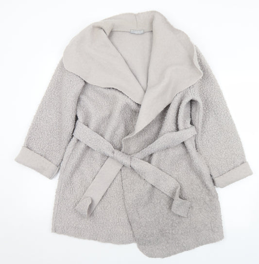 LV Clothing Womens Grey   Jacket Coatigan Size M  Tie