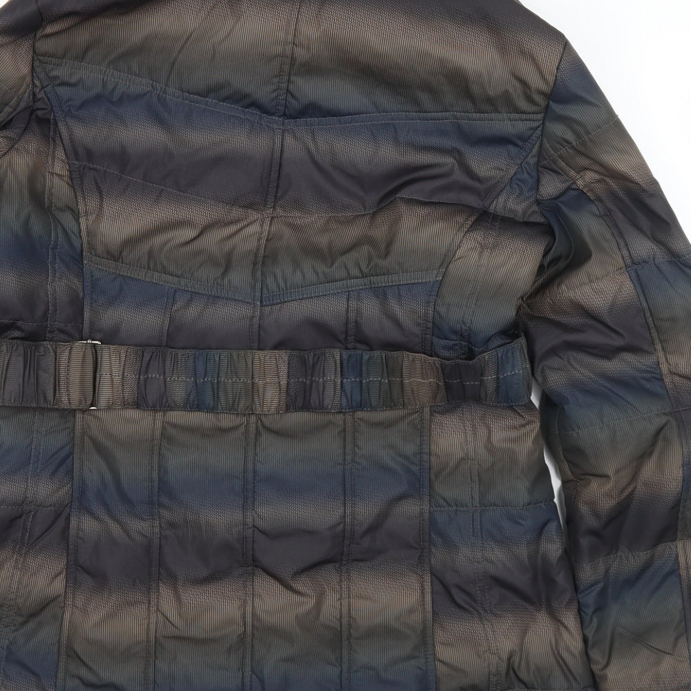 Klass Womens Brown   Quilted Coat Size S  Zip