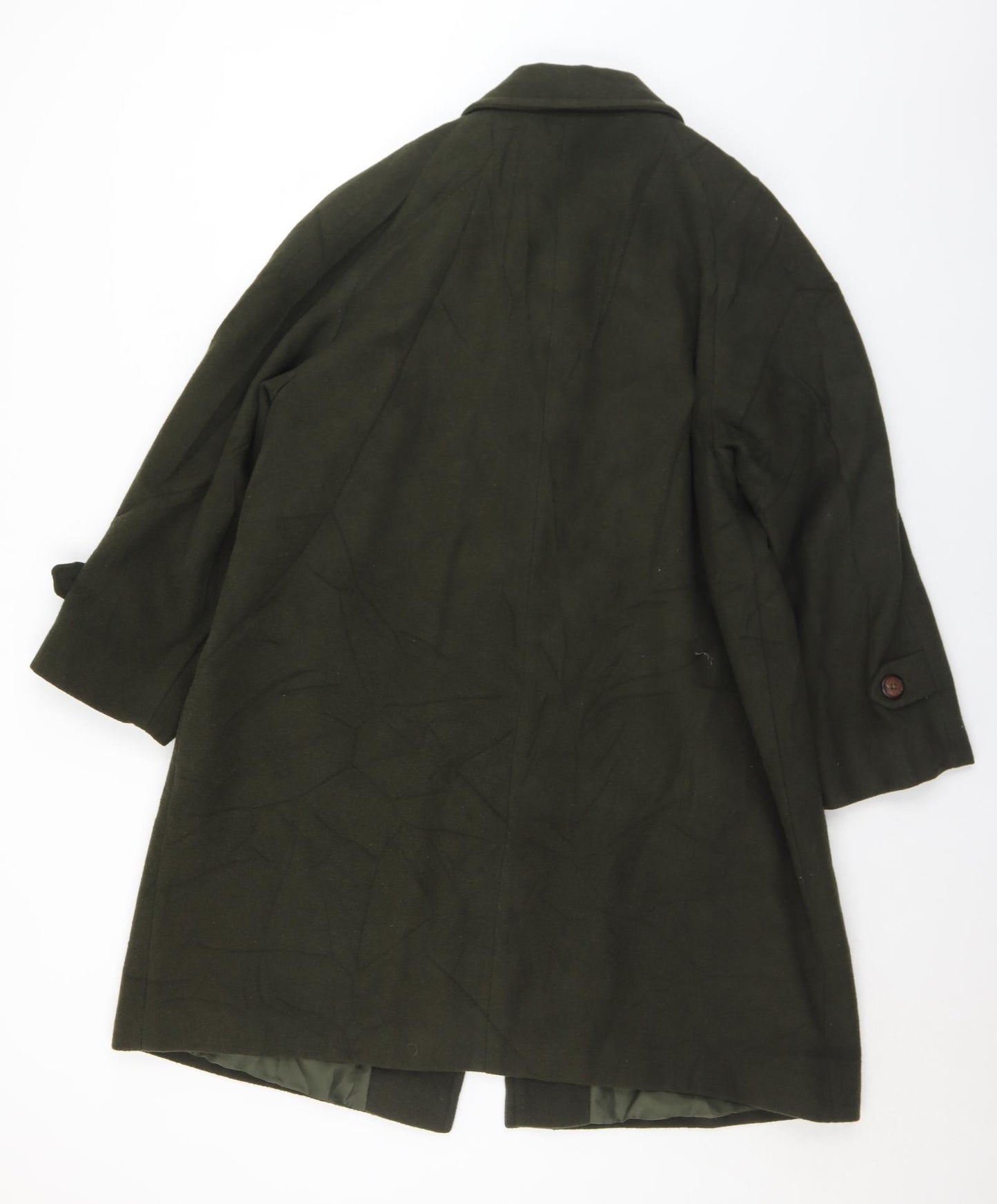 Holmewood Womens Green   Overcoat Coat Size 20  Buckle