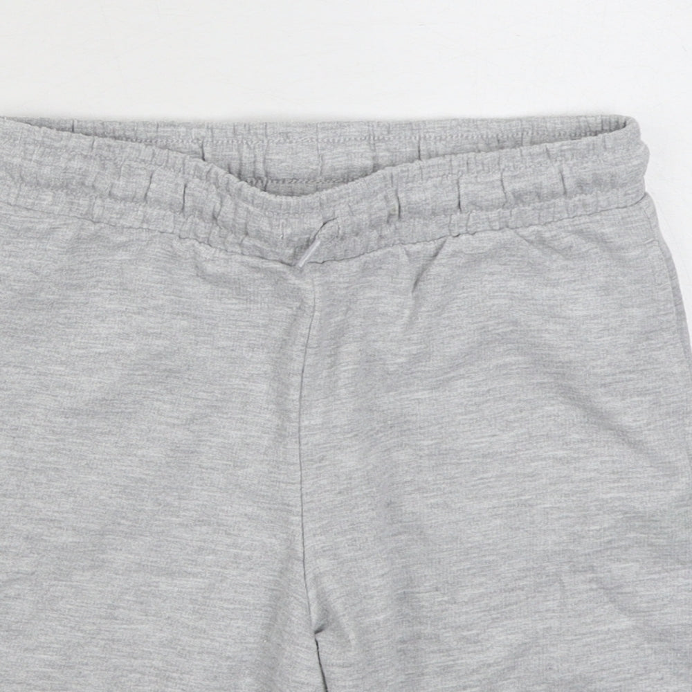 Dunnes Stores Boys Grey  Cotton Sweat Shorts Size 9-10 Years  Regular Tie