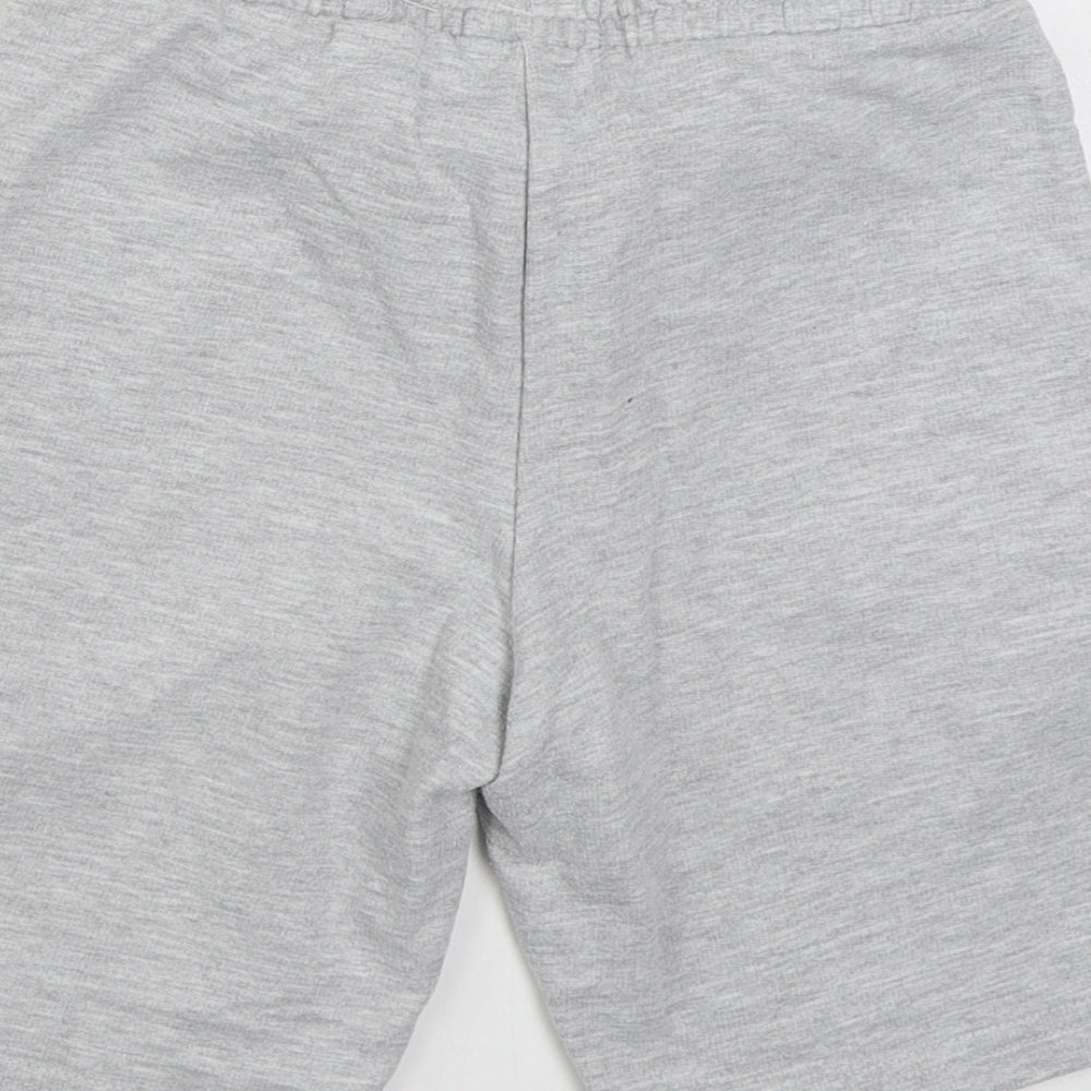 Dunnes Stores Boys Grey  Cotton Sweat Shorts Size 9-10 Years  Regular Tie