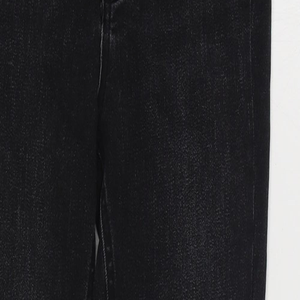 Stradivarius Womens Black  Cotton Skinny Jeans Size 8 L27 in Regular Zip