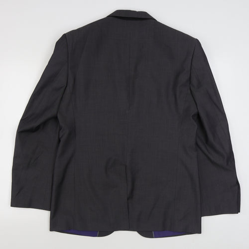 Marks and Spencer Mens Grey  Wool Jacket Suit Jacket Size 40