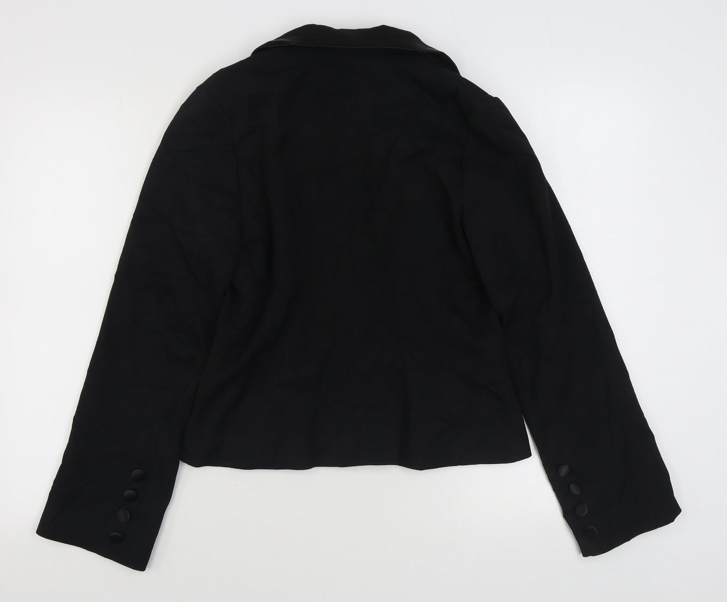 Pilot Womens Black   Jacket Blazer Size 12  Button