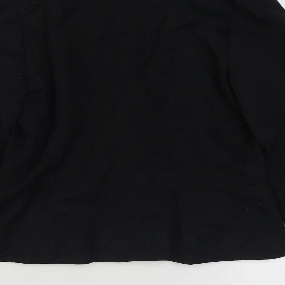Pilot Womens Black   Jacket Blazer Size 12  Button