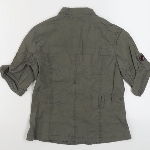 New Look Womens Green   Jacket  Size 10  Button