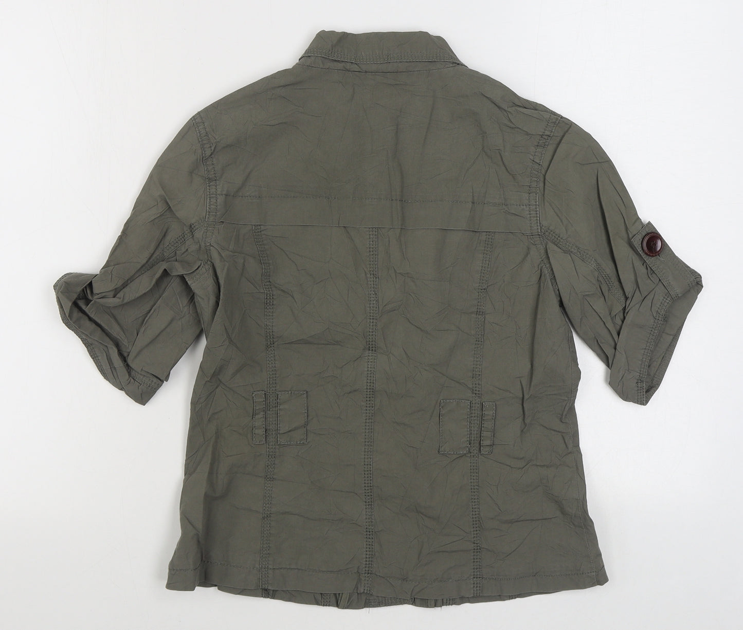 New Look Womens Green   Jacket  Size 10  Button