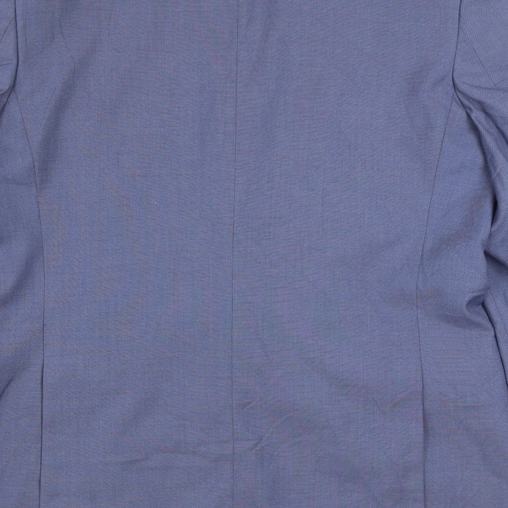 Burton Mens Blue  Polyester Jacket Suit Jacket Size 44