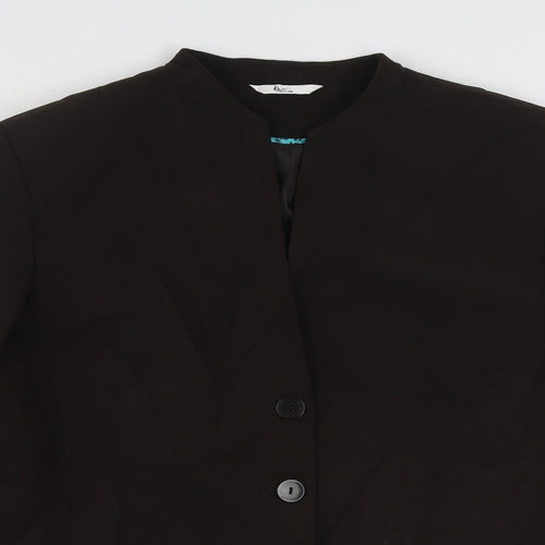 Klass Womens Brown   Jacket Blazer Size 16  Button