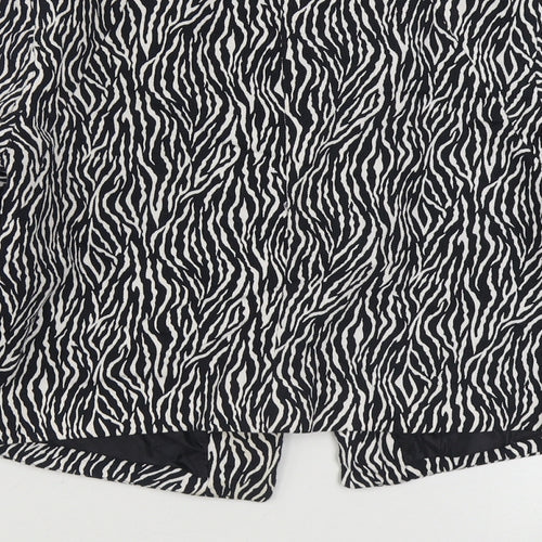 Atmosphere Womens Black Animal Print  Jacket Blazer Size 14