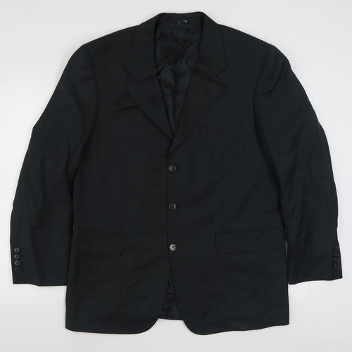 Madison Mens Grey  Viscose Jacket Suit Jacket Size 42