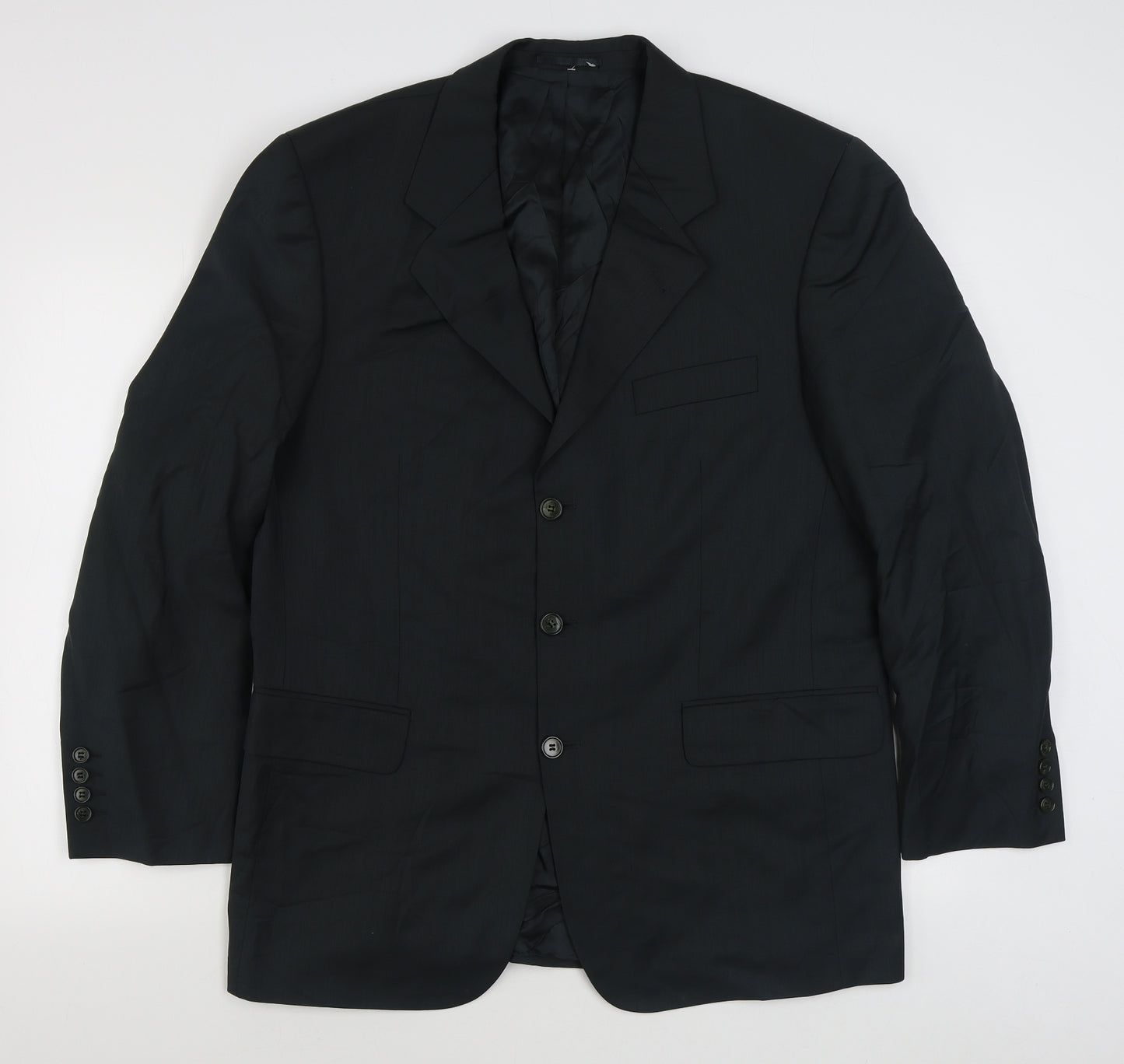 Madison Mens Grey  Viscose Jacket Suit Jacket Size 42