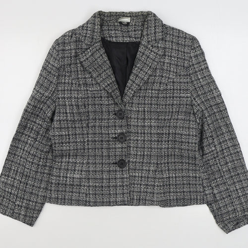 Select Womens Black   Jacket Blazer Size 16  Button