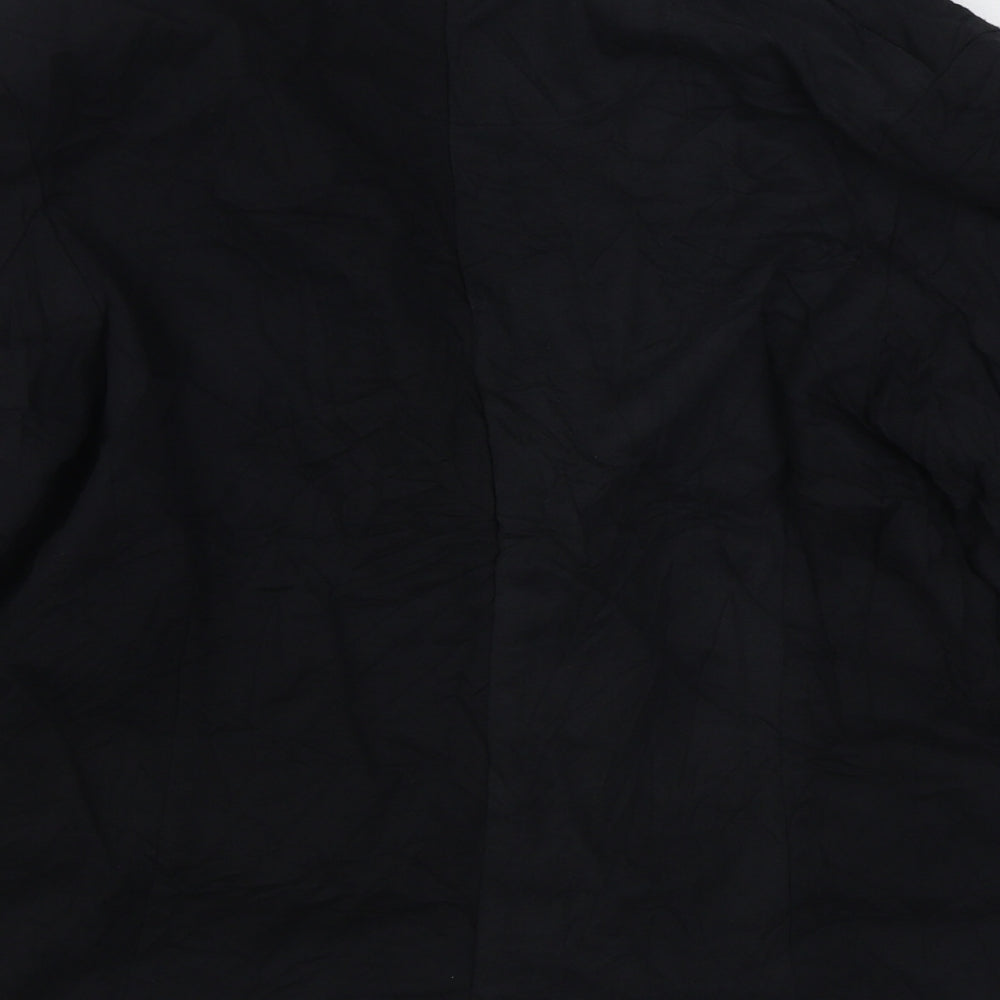 Internacionale Womens Black   Jacket Blazer Size 14  Button