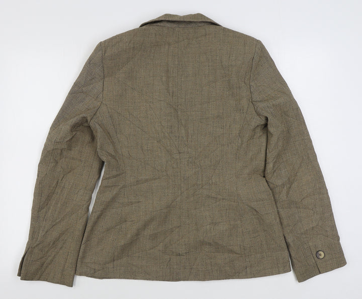 Wallis Womens Brown   Jacket Blazer Size 12  Button