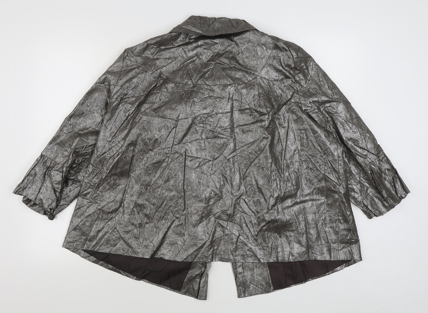 Rogers + Rogers Womens Silver   Jacket  Size 20  Button