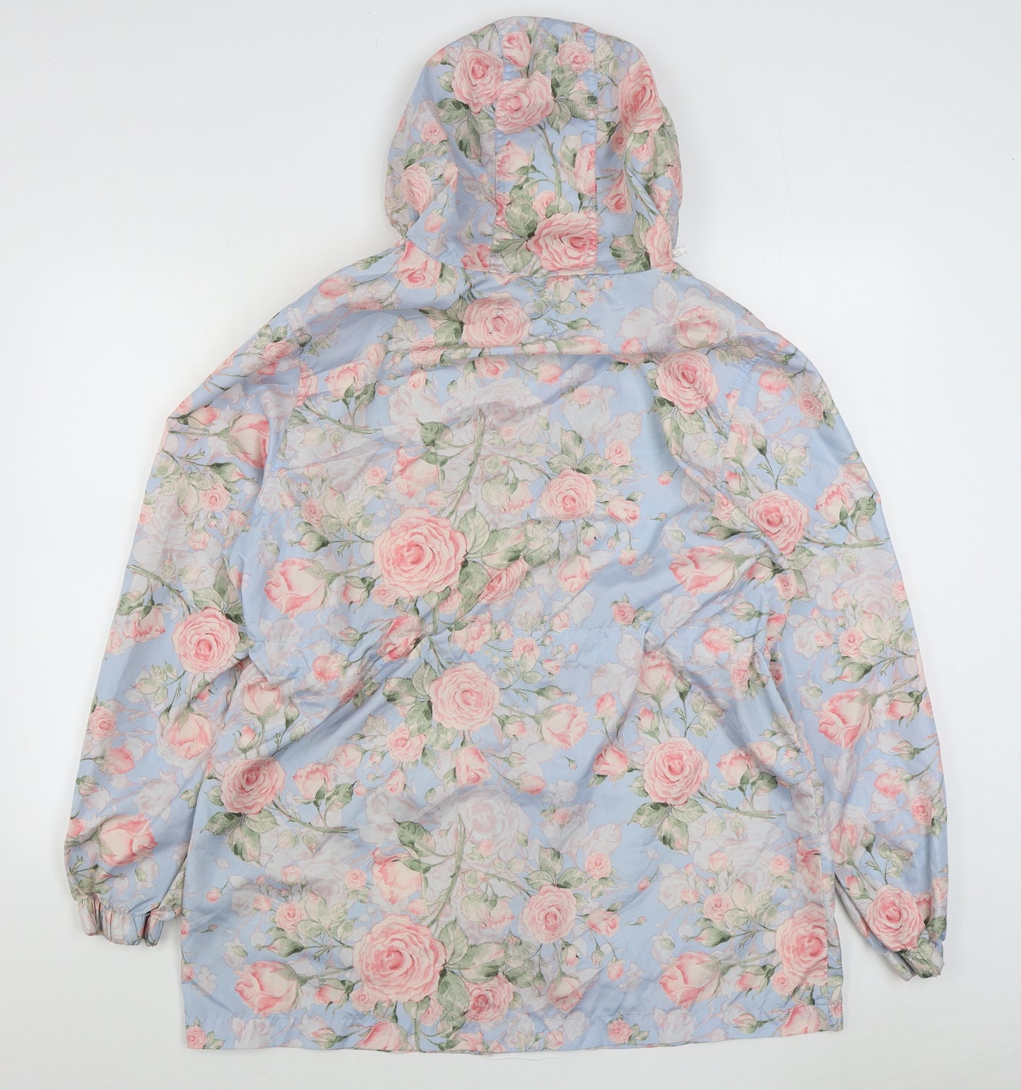 Brave Soul Womens Multicoloured Floral  Rain Coat Coat Size 16  Zip