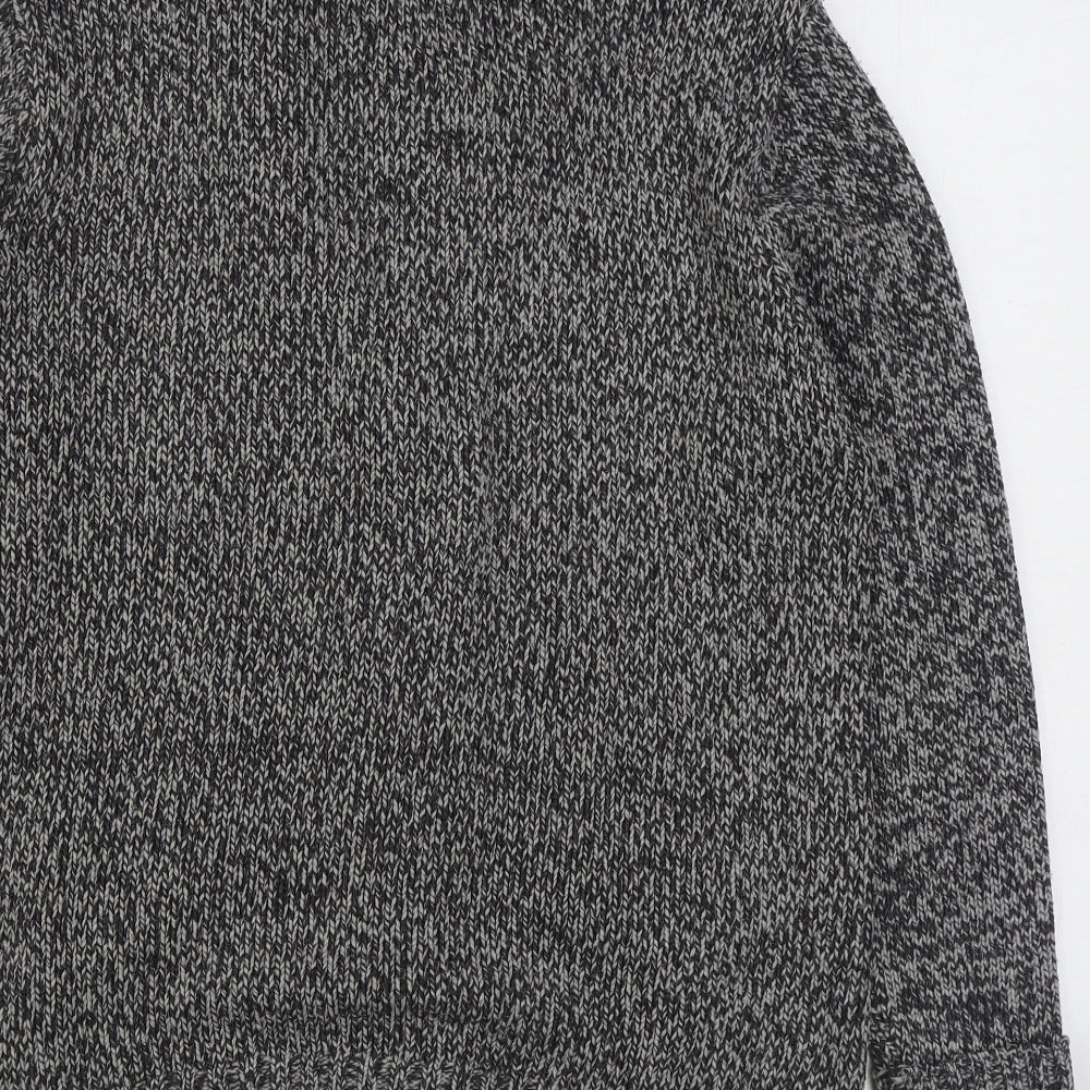 Primark Mens Grey V-Neck  Acrylic Cardigan Jumper Size M