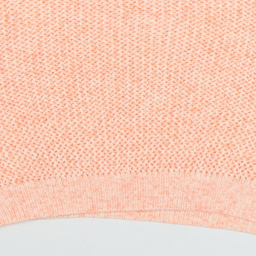 Only Womens Pink Boat Neck  Acrylic Pullover Jumper Size M
