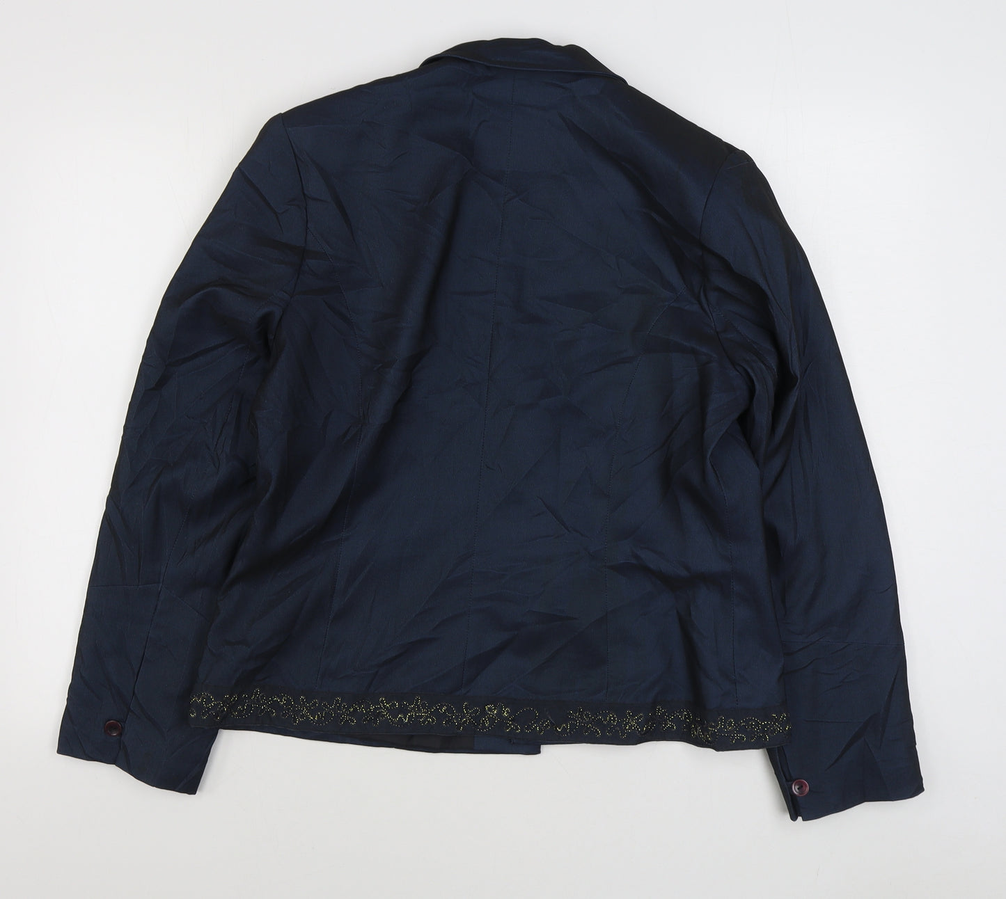 AMARANTO Womens Blue   Jacket Blazer Size 16  Button