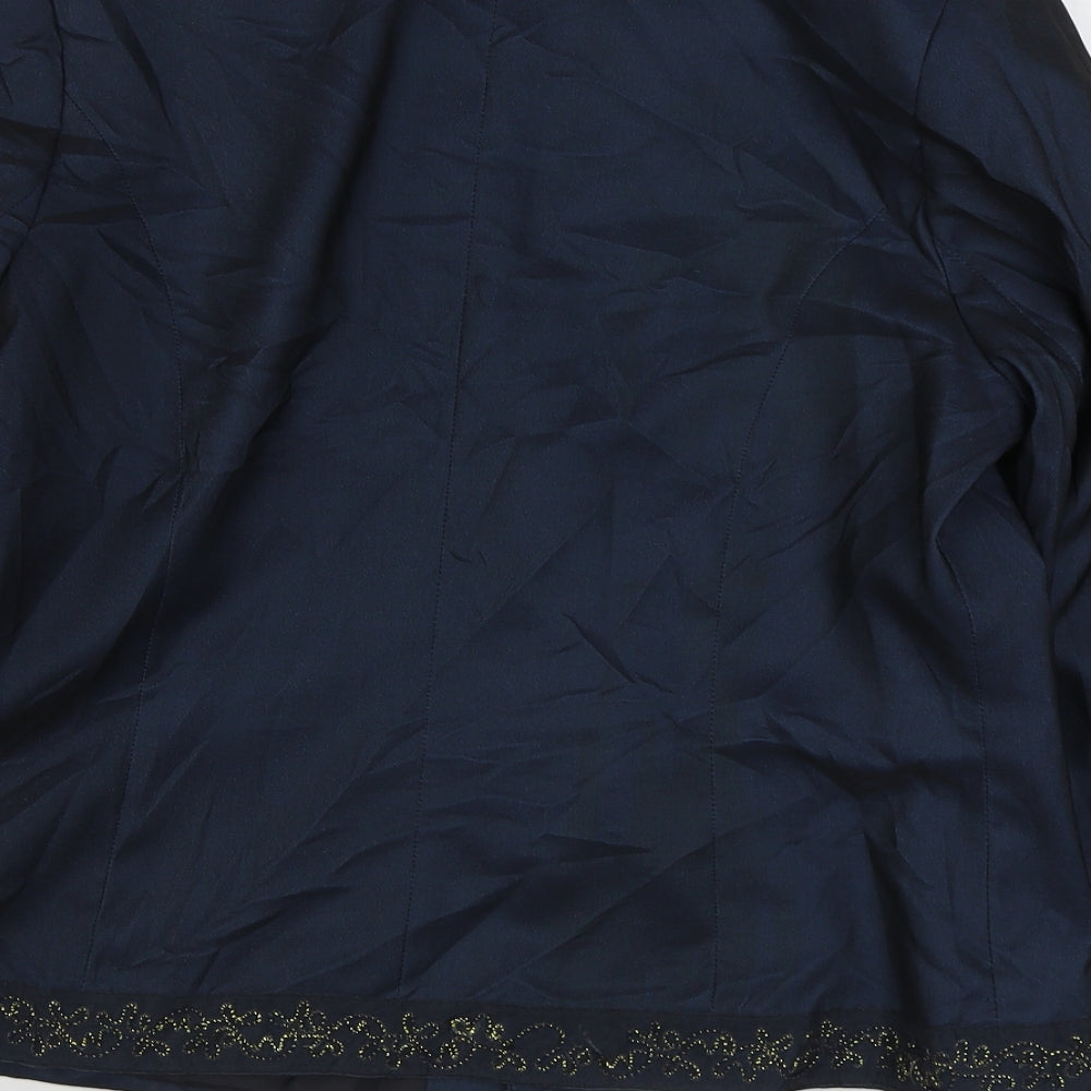 AMARANTO Womens Blue   Jacket Blazer Size 16  Button