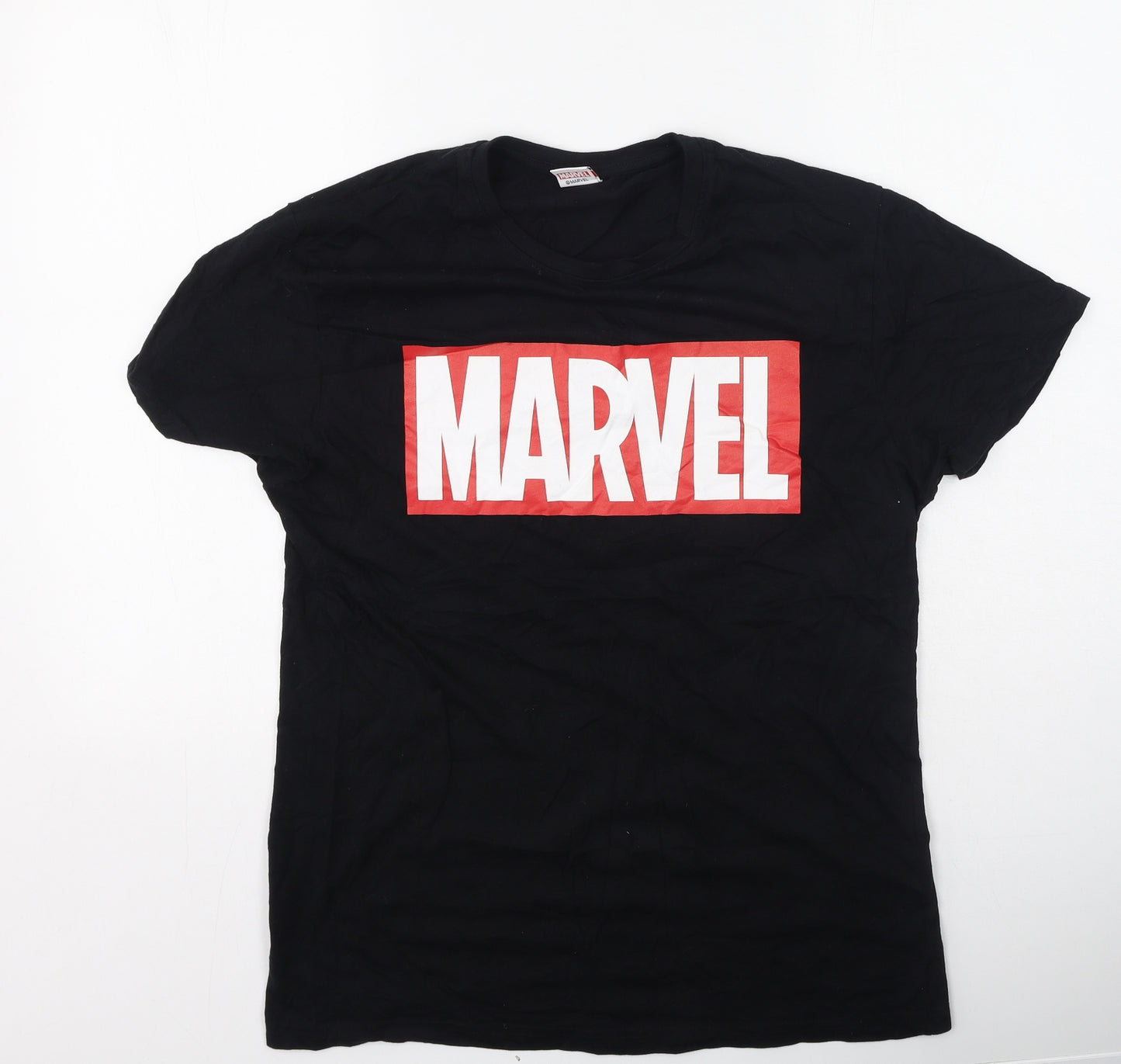 Primark Womens Black  Cotton Basic T-Shirt Size M Round Neck