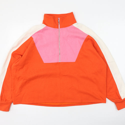 Pieces Womens Multicoloured  Cotton Pullover Sweatshirt Size XS