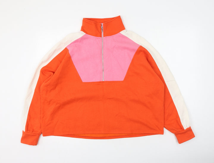 Pieces Womens Multicoloured  Cotton Pullover Sweatshirt Size XS
