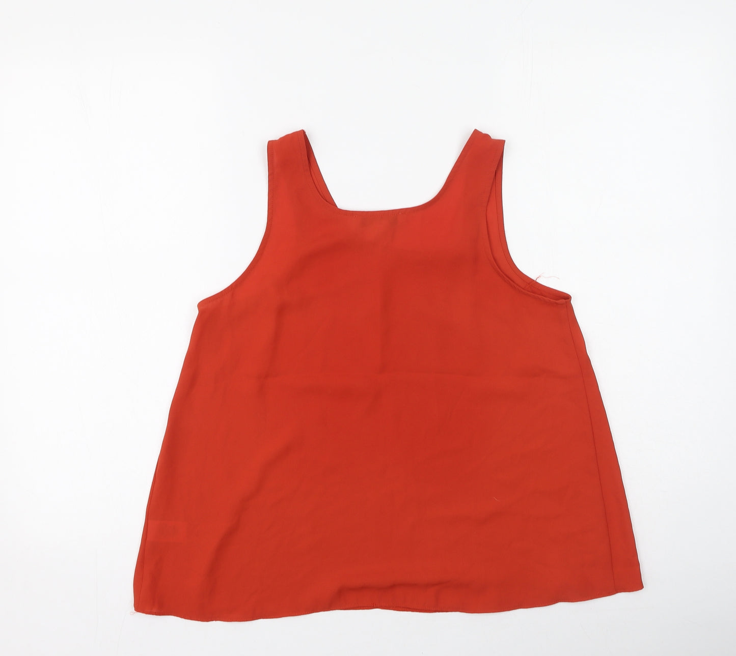 Primark  Womens Orange  Polyester Camisole Blouse Size 8 Round Neck
