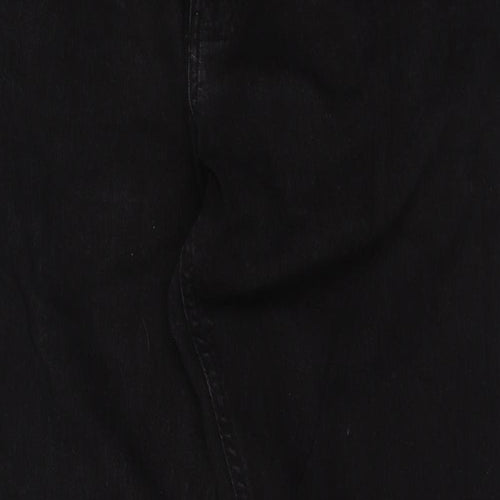 Dunnes Stores Womens Black  Cotton Straight Jeans Size 36 L25 in Regular