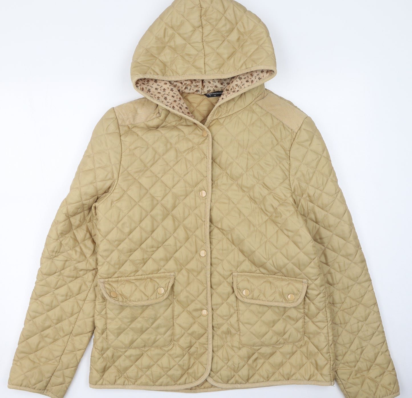 International Womens Gold   Rain Coat Coat Size 16