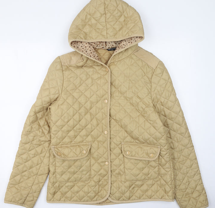 International Womens Gold   Rain Coat Coat Size 16