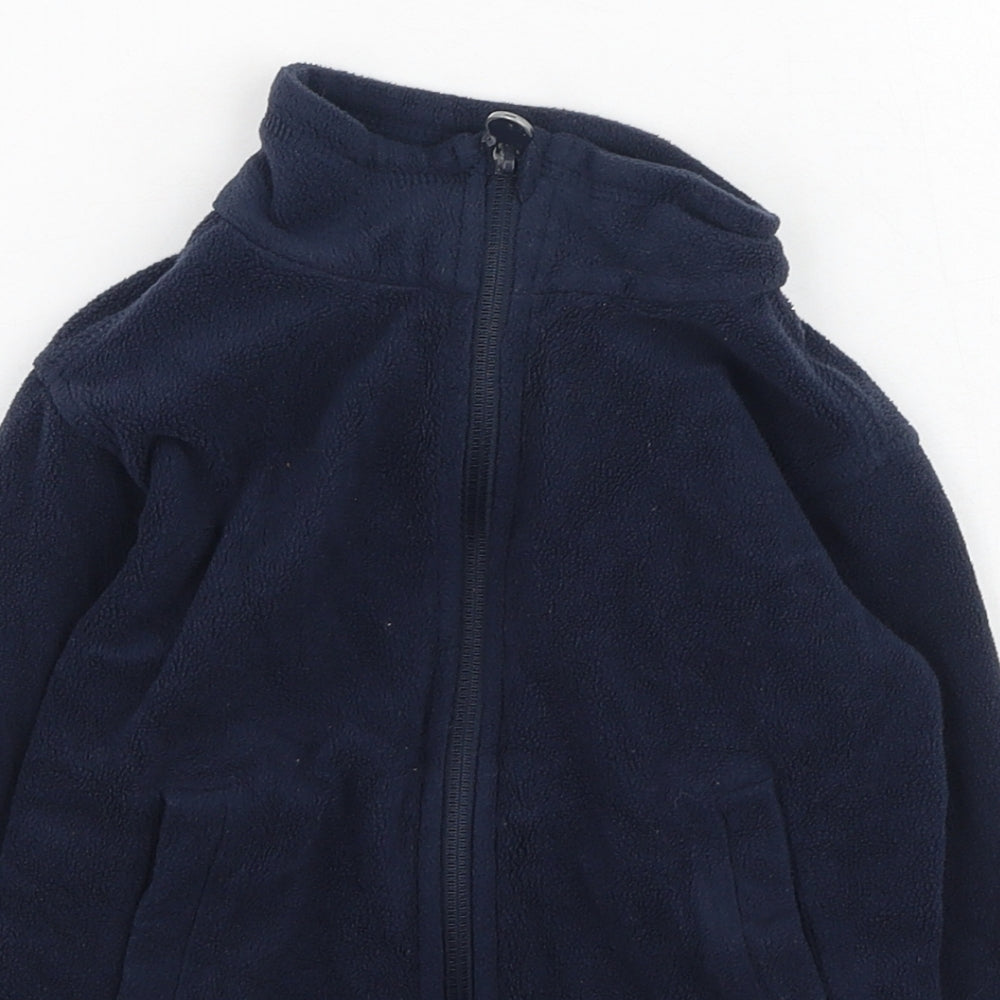 Regatta Boys Blue High Neck  Polyester Full Zip Jumper Size 2 Years