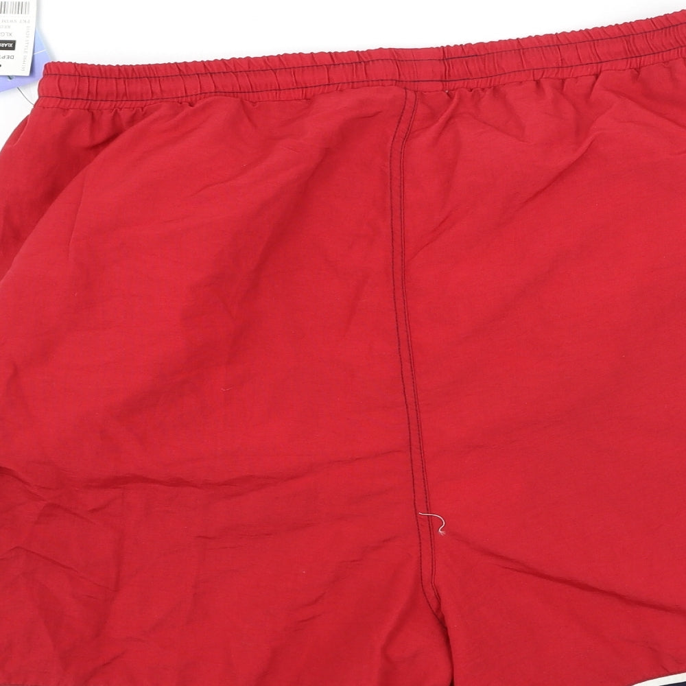 Dunnes Stores Mens Red  Polyester Sweat Shorts Size XL L6 in Regular