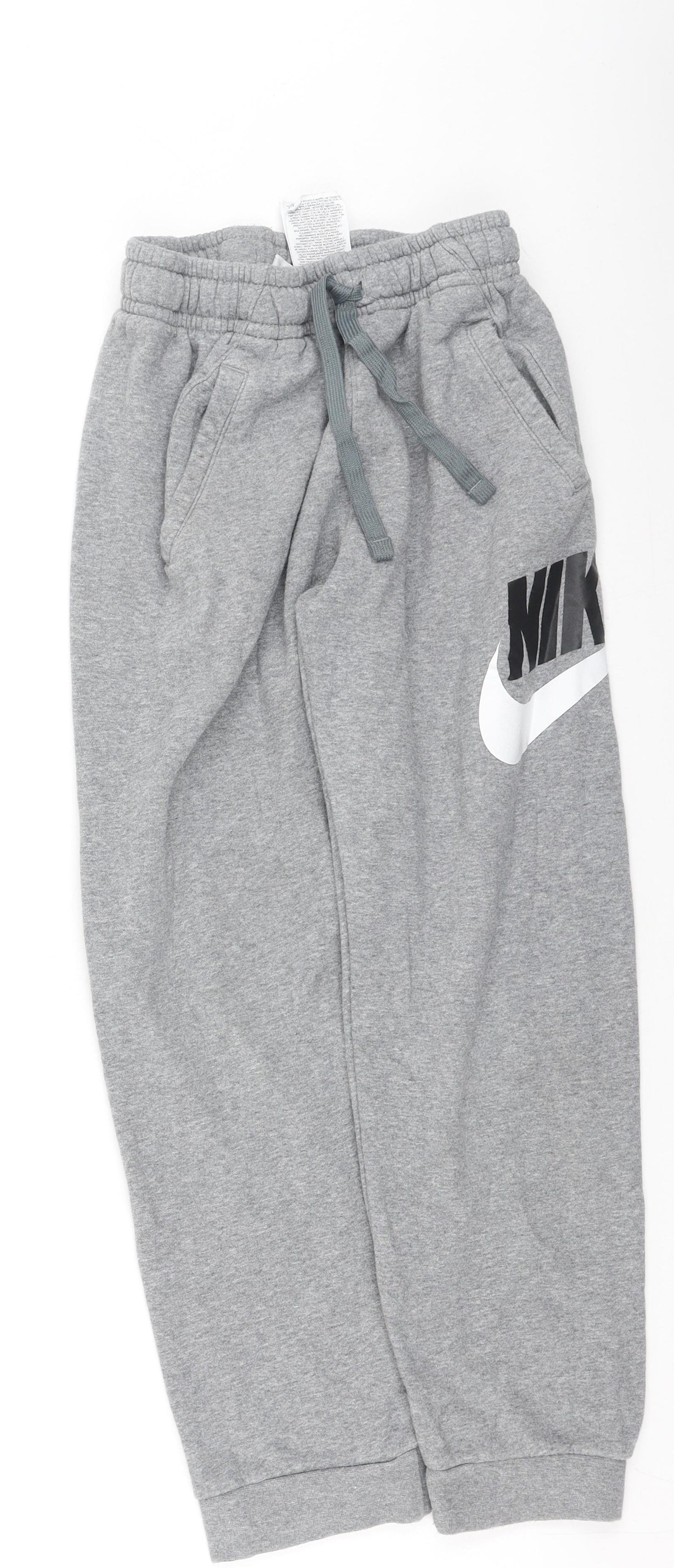 Nike  Boys Grey  Cotton Jogger Trousers Size L  Regular